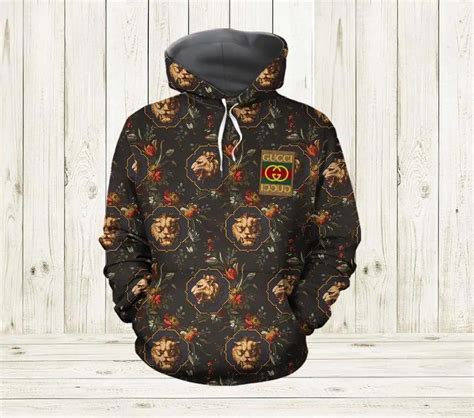 gucci lion hoodie|gucci hoodie images.